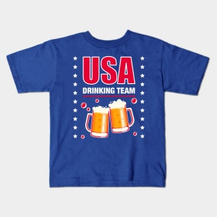 USA DRINKING TEAM Kids T-Shirt